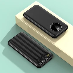 OEM Manufacturers custom package 5V 2.1A led digital display 10000mah powerbank with cable power bank