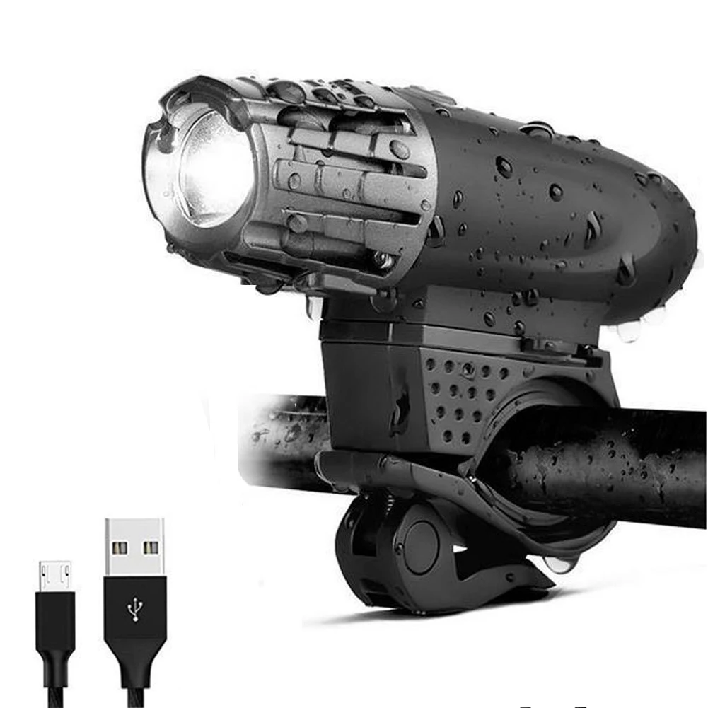 USB перезаряжаемый комплект велосипедных фар супер яркая передняя фара и задняя светодиодная велосипедная фара 4 варианта светового режима