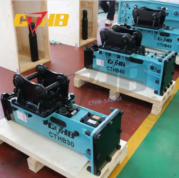 Hydraulic Rock Hammer CTHB Mini Excavator Post Driver Fencing Hammer for Komatsu