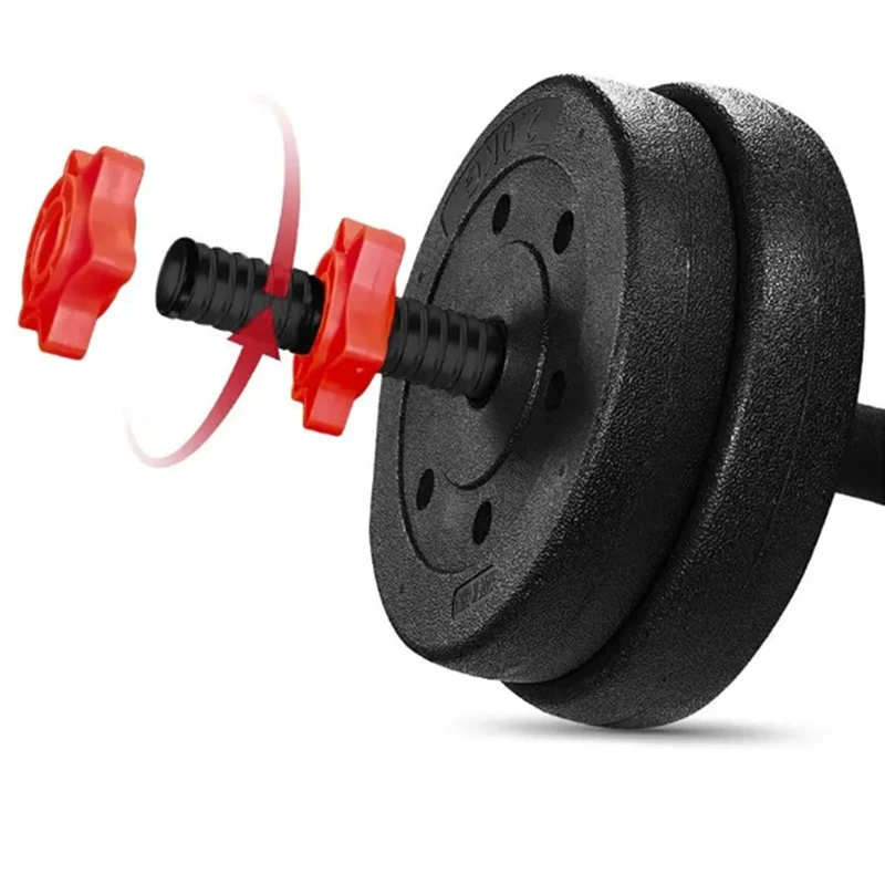 15KG Vinyl Cement  Dumbbell Set for Home Use