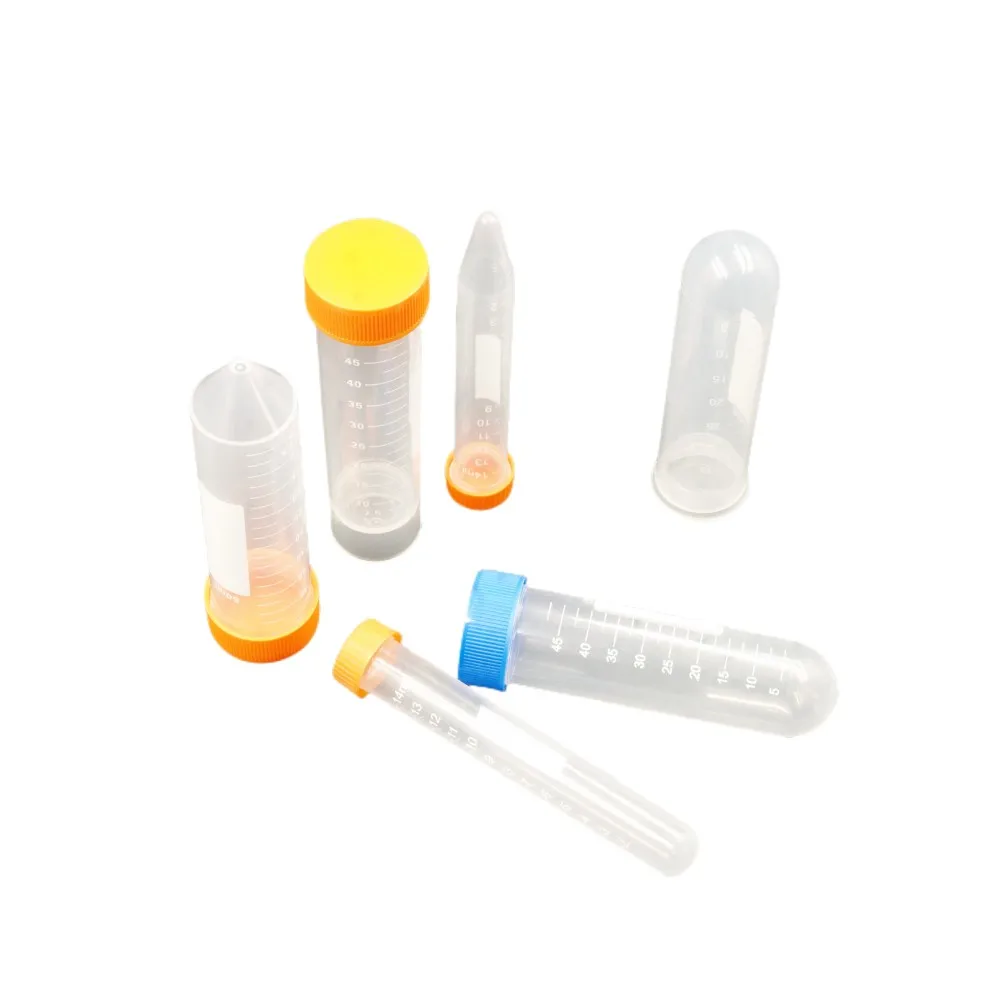 Лабораторная пластиковая градуированная 15 мл 50 мл винтовая коническая Нижняя центрифужная трубка