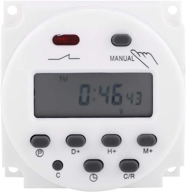 Roarkit  CN101A DC/AC 24V Digital LCD Power Programmable Timer Time Switch Relay 16A