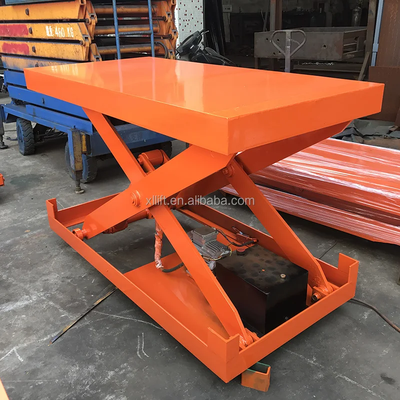 Electric Hydraulic Stationary Scissor Lift Table For Goods Lifting Made in China