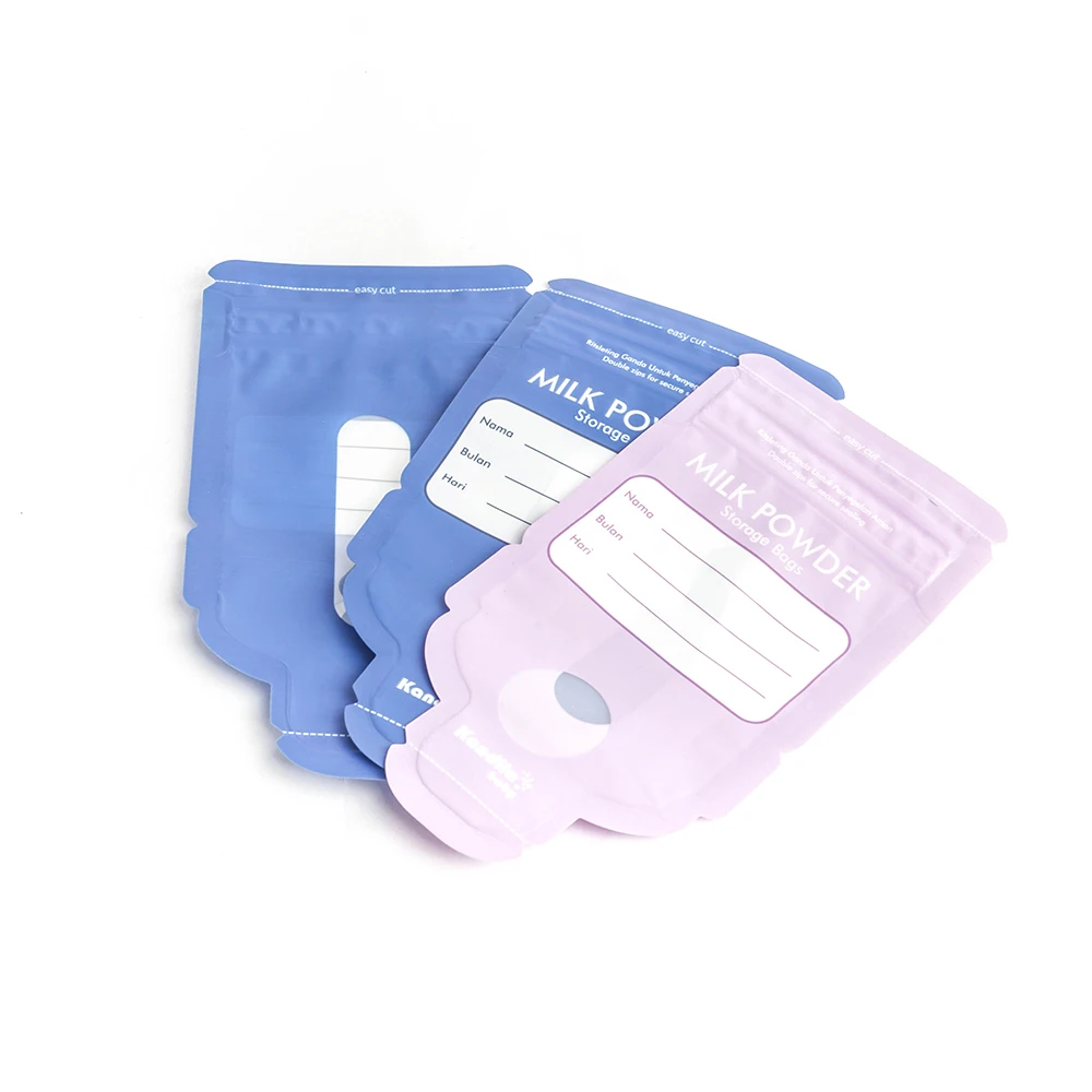 Custom Portable Gravure Printing Powdered Storage Plastic Package Zipper Bag Milk Powder Storage Bag Easy Tear Bags