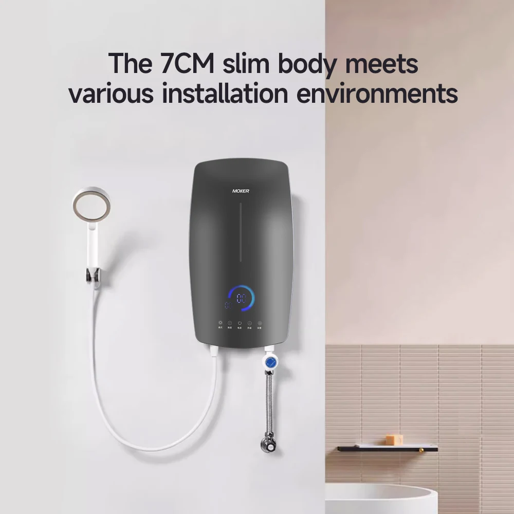 5500w Hot Water Fast Heating Kitchen Shower Geyser Mini Instant Water Heater Electric with Built in Booster Pump