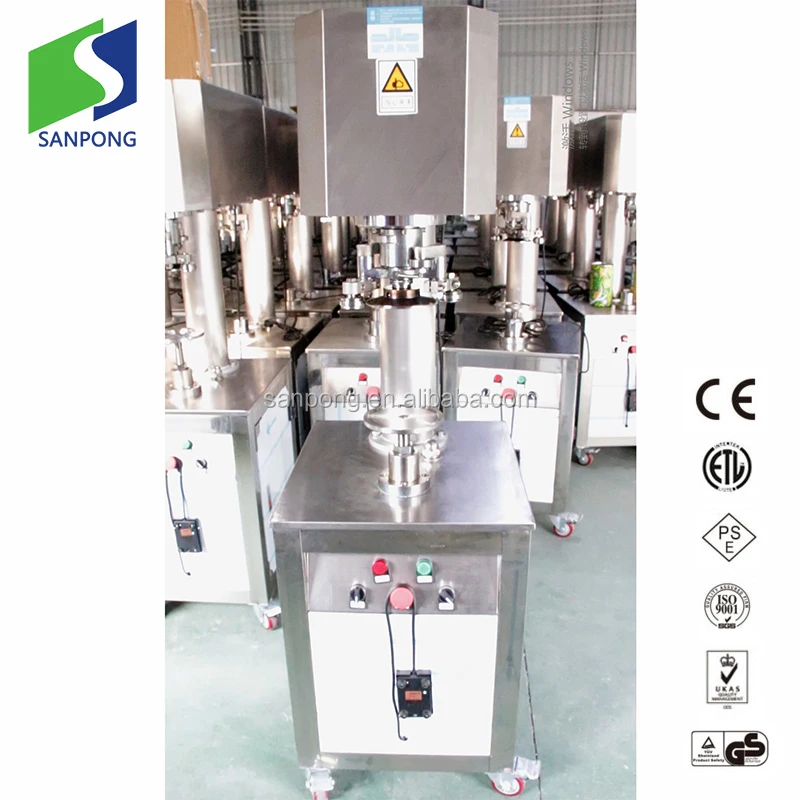 Semi automatic tin can sealing machine, small food canning machine for /fruit/fish/beans/tomato/beer