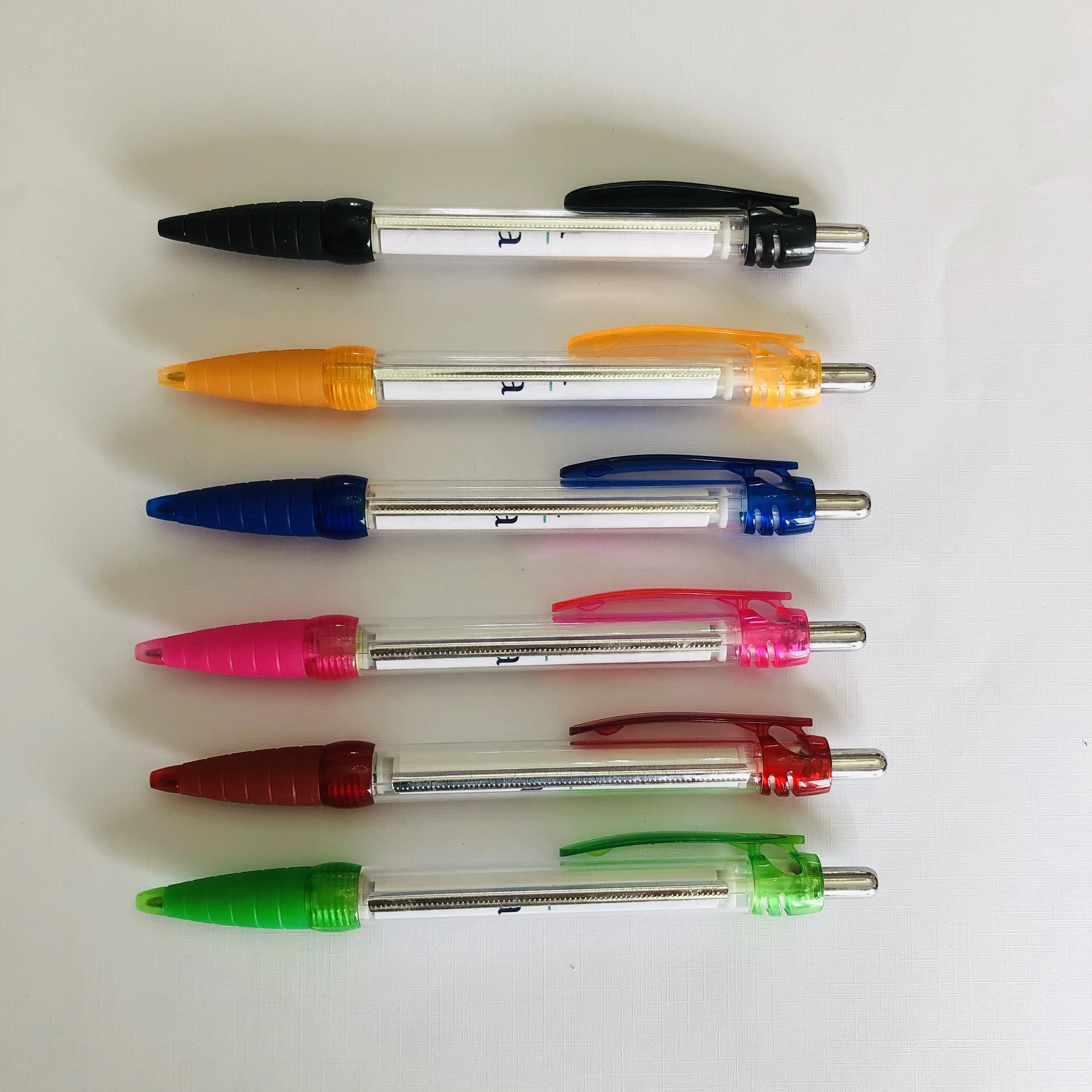 Customized Advertising Pull out Retractable Banner Flag Pen with paper inside Promotion Custom Logo Advertising Plastic