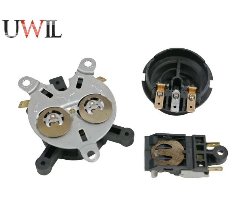 Electric Kettle Tea Maker Spare Parts Bimetal Thermostats Controller Double Metal Set Thermal Switch Connector Coupler