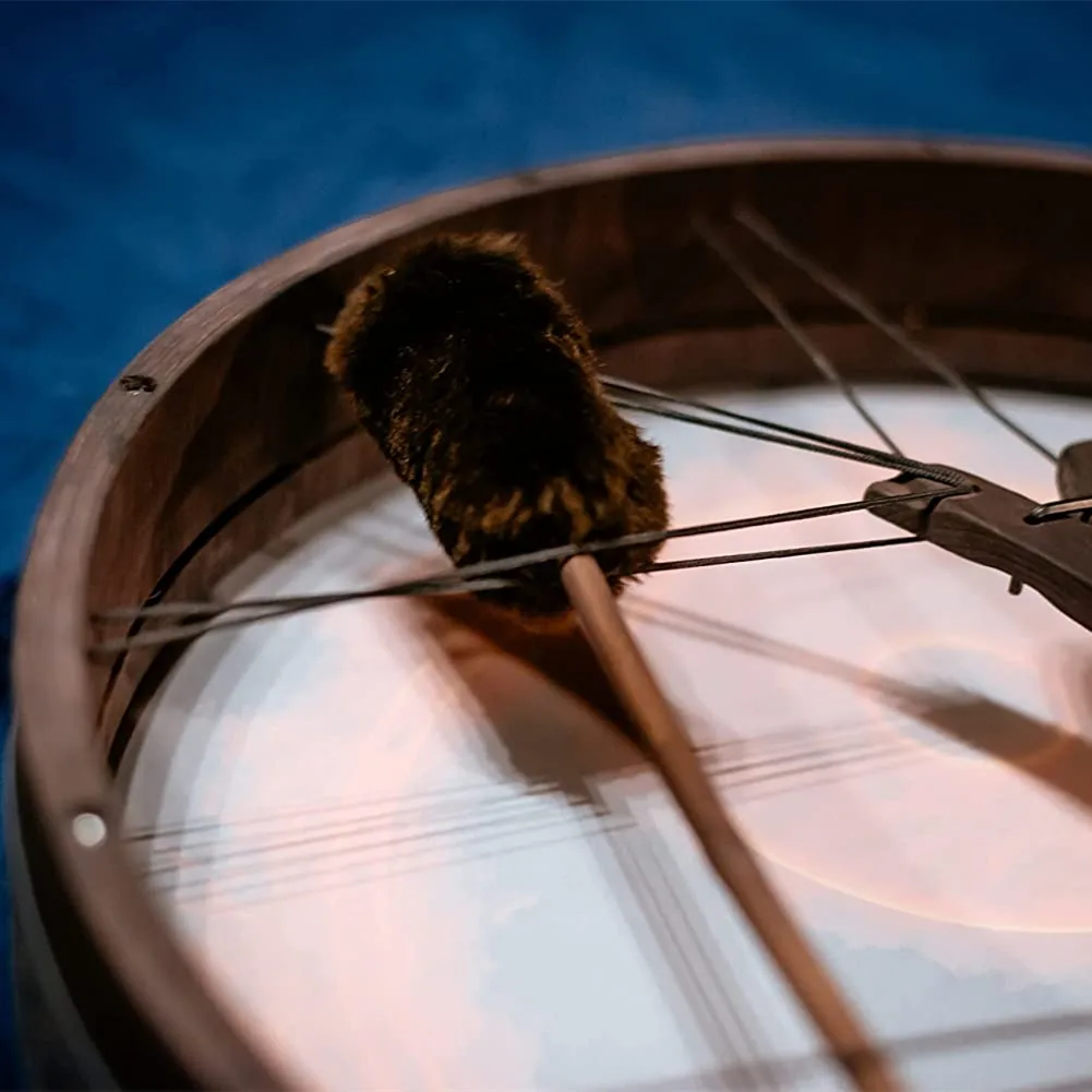 Vegan Shaman Drum Fire Vixen Totem Native Tambourine Musical Instrument Shamanic Hand Frame Drums Sound Healing