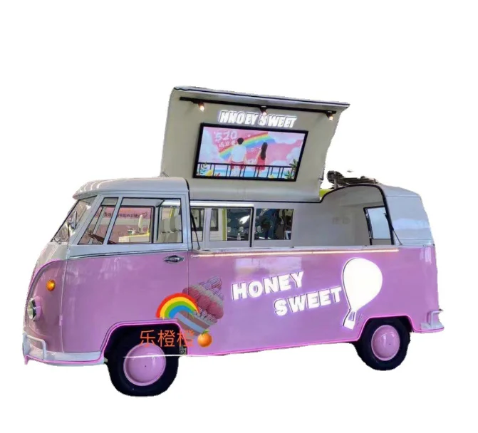 Customized Electric Food Truck Street Kitchen Dining Car Ce Dot Approved Mobile Food Cart With Cooking Equipment