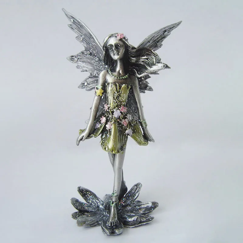 large garden metal human outdoor metal fairy statue beautiful antique fairy statue pewter figurines