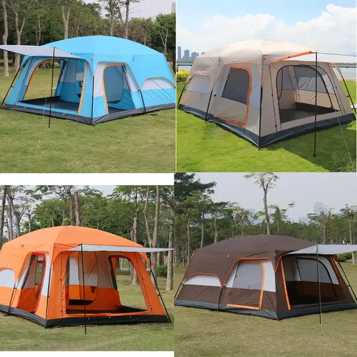 JETSHARK Outdoor Windproof Family Camping Tent Portable Tent for Camping Hiking