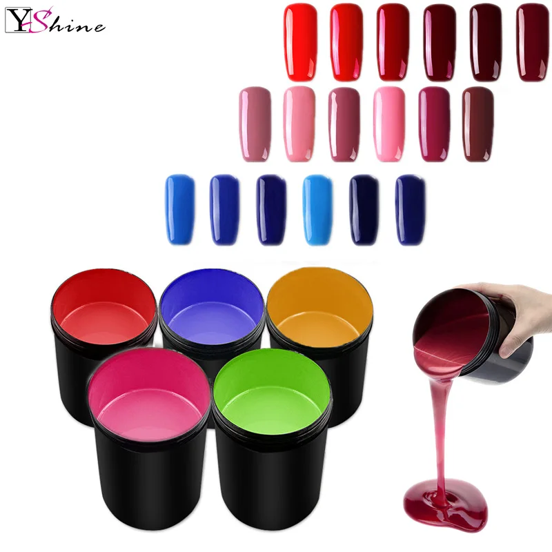YSHINE Custom logo Gel Polish Long Lasting uv gel top coat very good nail gel polish 1 kg