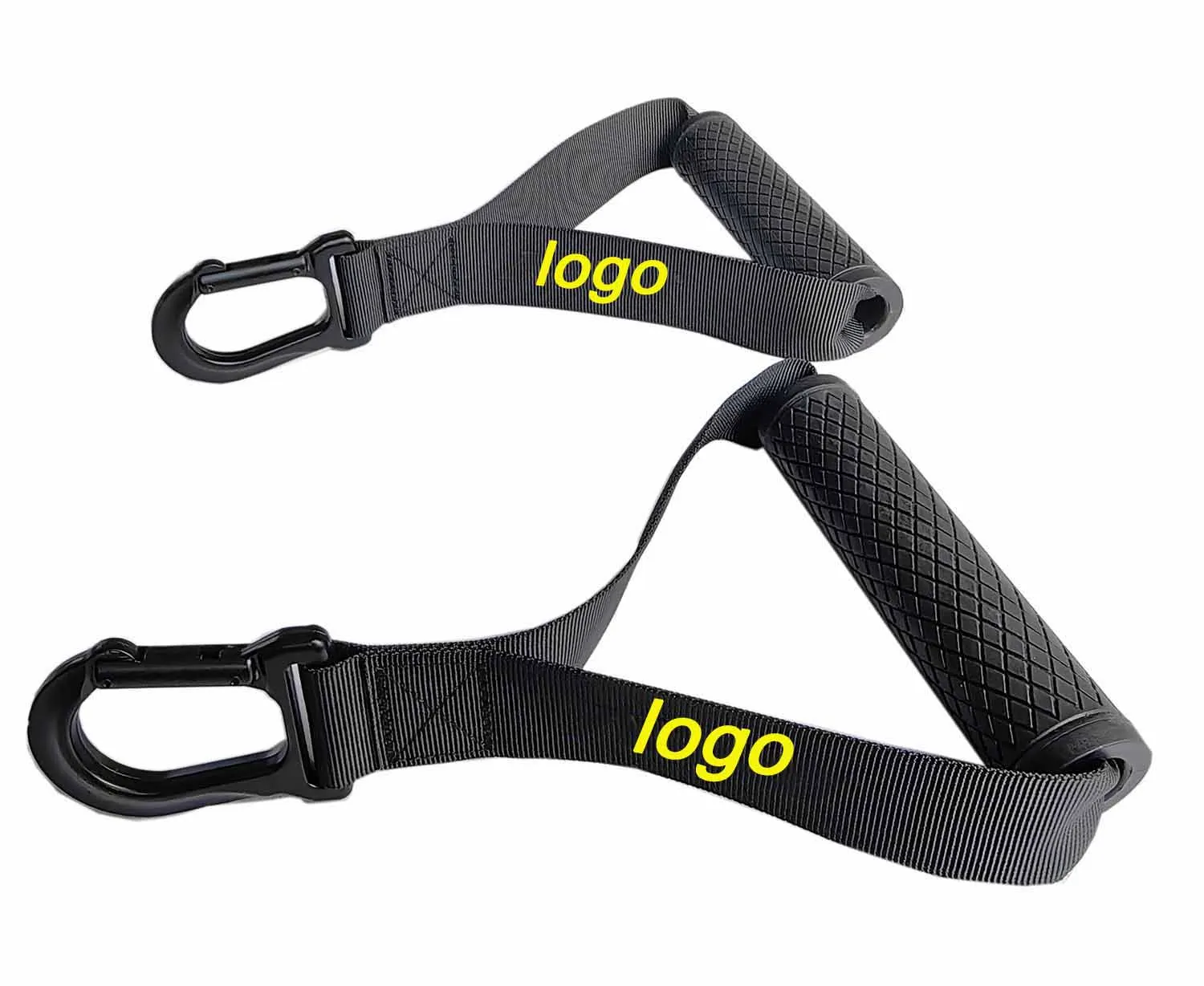 Gymarts handle grip rubber handle with larger snap hook  for workout