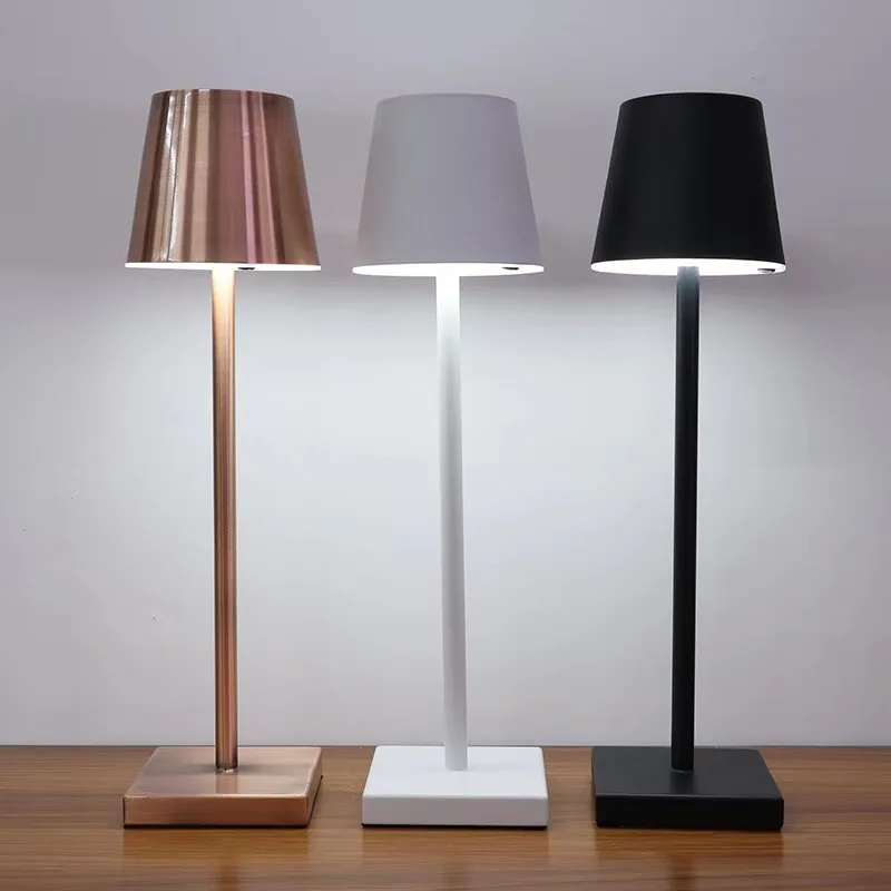Modern European Table light Hotel Restaurant Decoration Rechargeable LED Table Lamp Romantic Dinner Light zafferano poldina pro