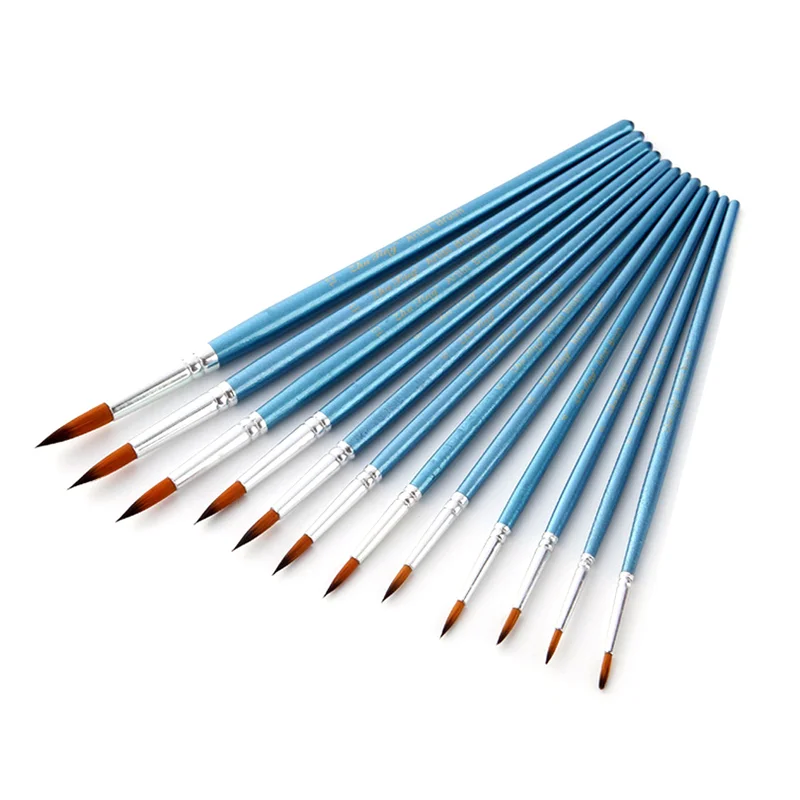 Набор профессиональных кистей для рисования акварелью акриловыми и Нейлоновыми волосами