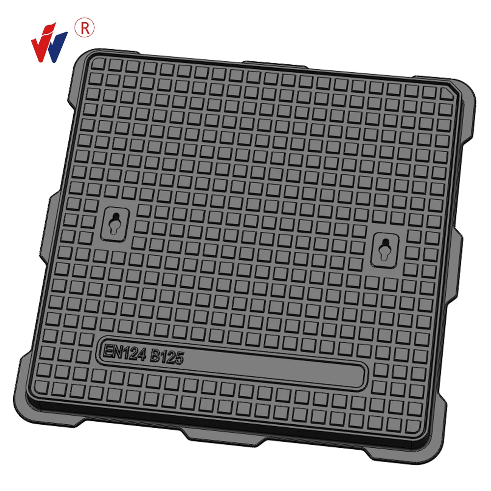 EN124-1994 Standard with lock system A15 B125 C250  D400 Ductile Iron GGG500-7 Cast Iron manhole cover price