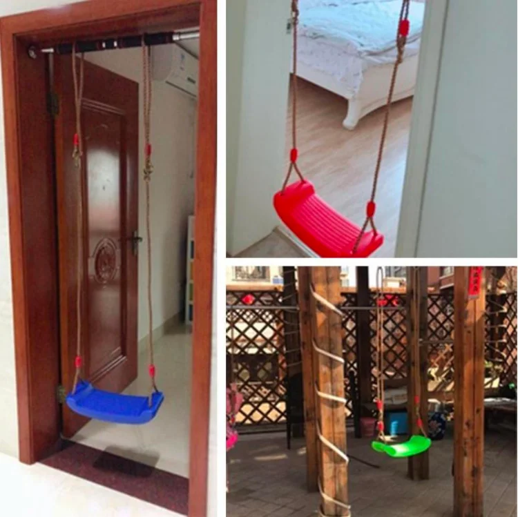 courtyard home portable swing seat  board outdoor hanging rope children plastic swing seat board