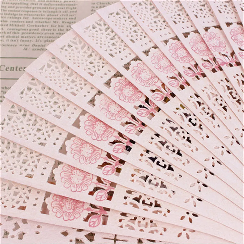 Wedding favors silk fan Chinese carved folding fragrance wood hand fan wedding fan