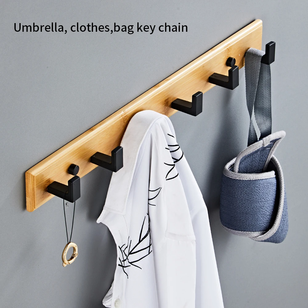 Rustic Wall Coat Rack Clothes Hangers Simple Home Decorative Bedroom key key wall hanger wood