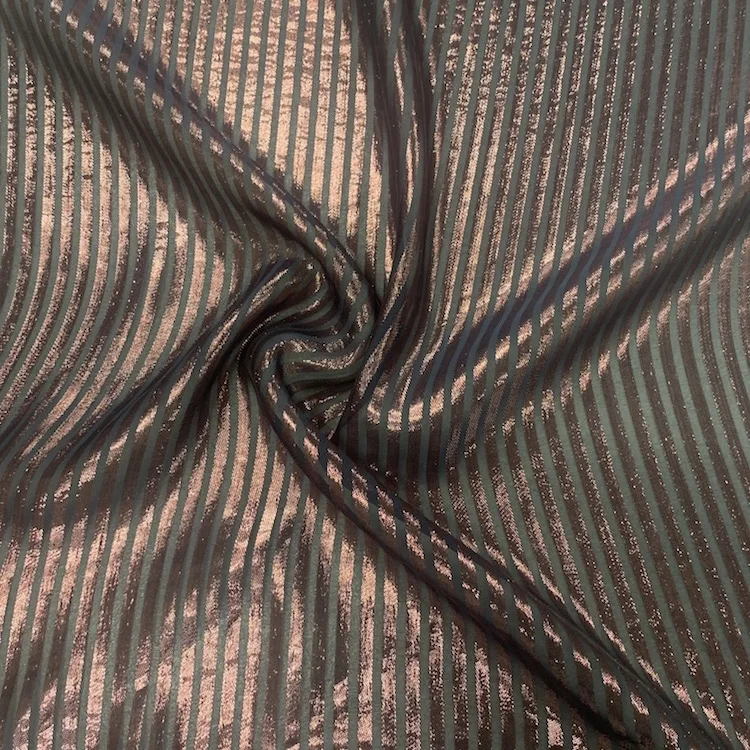 2023 Wine Red Soft Glitter Jacquard Silk Viscose Lurex Metallic Fabric