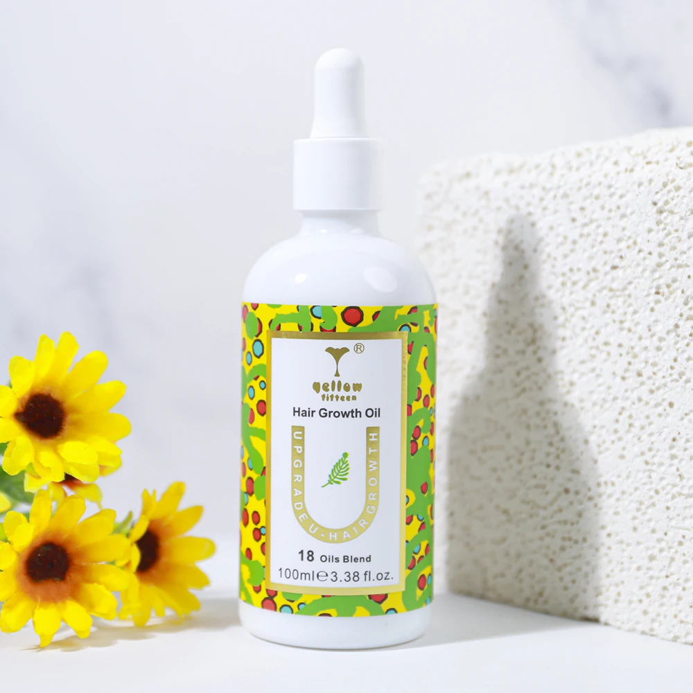 Custom logo anti hair loss treatment organic rosemary oil ginger hair growth oil serum castor hair grow oil for man and woman ma