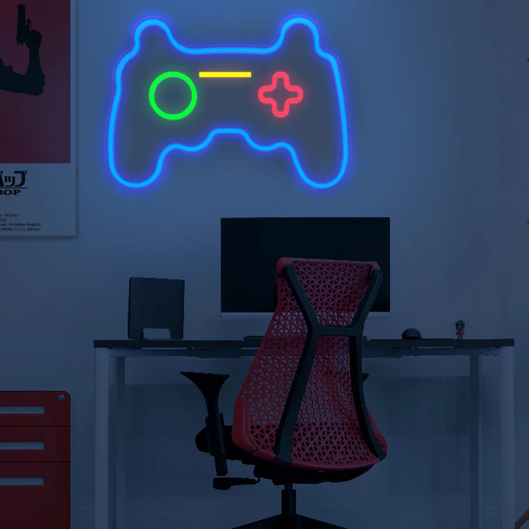 Joypad Game Controller LED Neon Sign with Plastic