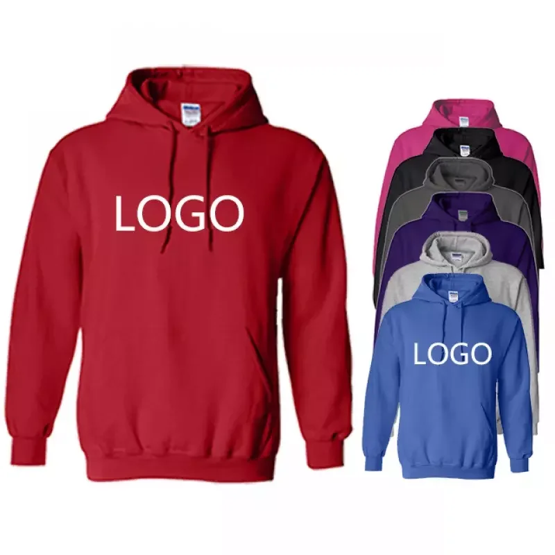 High Quality  clothes men 100% cotton zip up  custom plain pullover hoodies men custom heavyweight hoodies