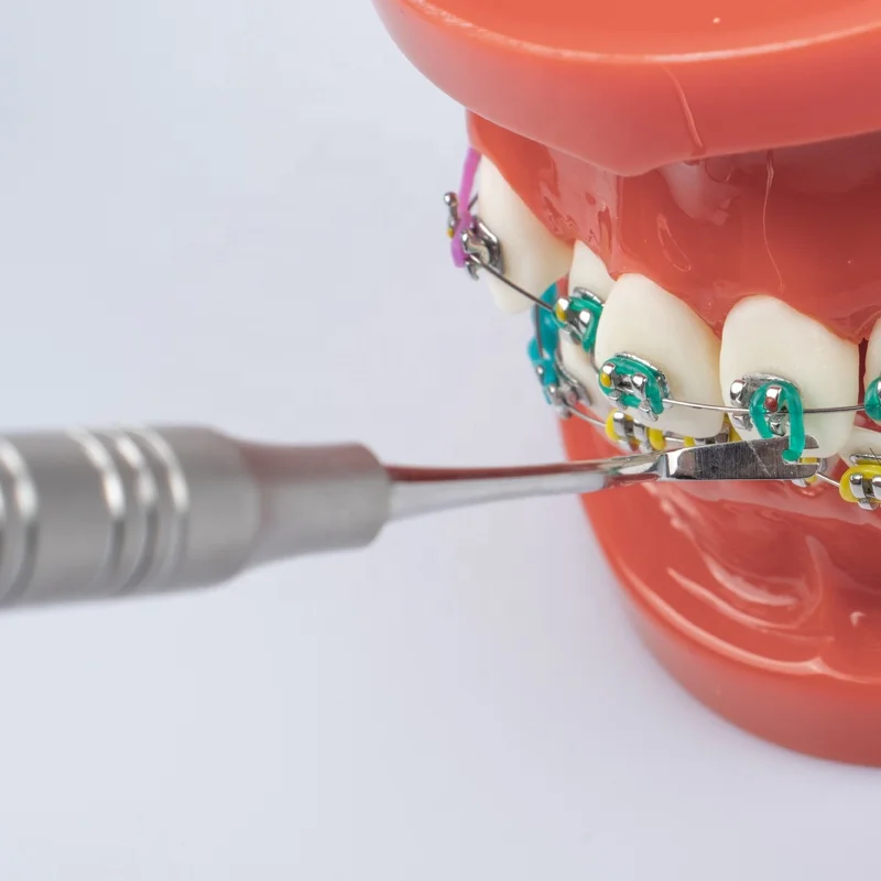 Stainless Steel Multi-functional Dental Orthodontic Double Tips Lingual Tucker For Orthodontic Brackets Instrument