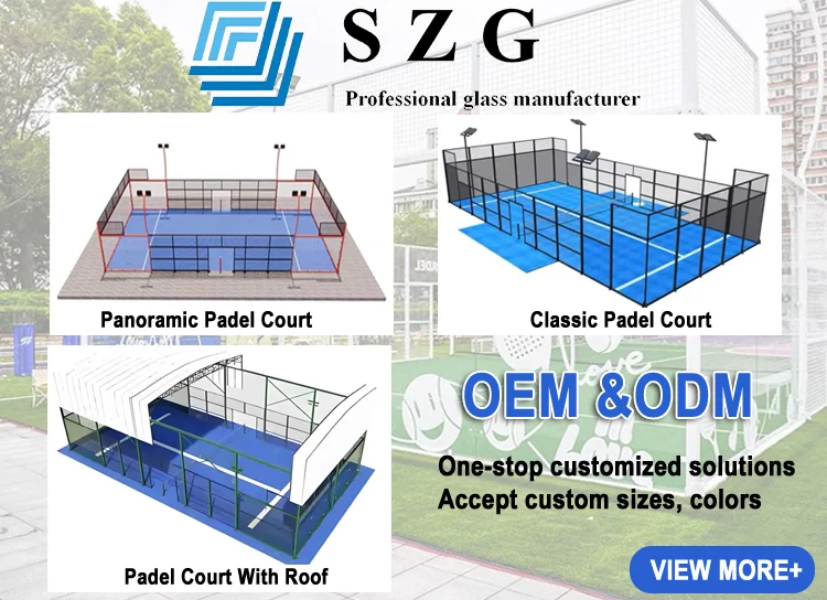 Outdoor Waterproof Tent Sport Fields Cover Steel Structure 12mm tempered glass padel Tennis court Roof for Tennis Court tent