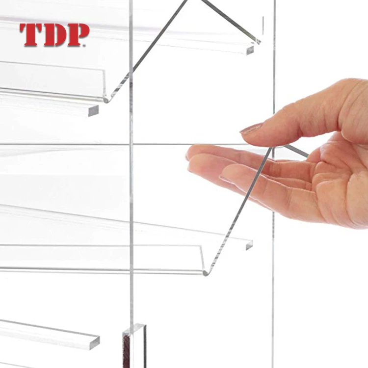 Clear 4 Tier Rotating Sunglasses Display Stand Acrylic Eyeglasses Show Case Shelf 1/10 acrylic action figure display case