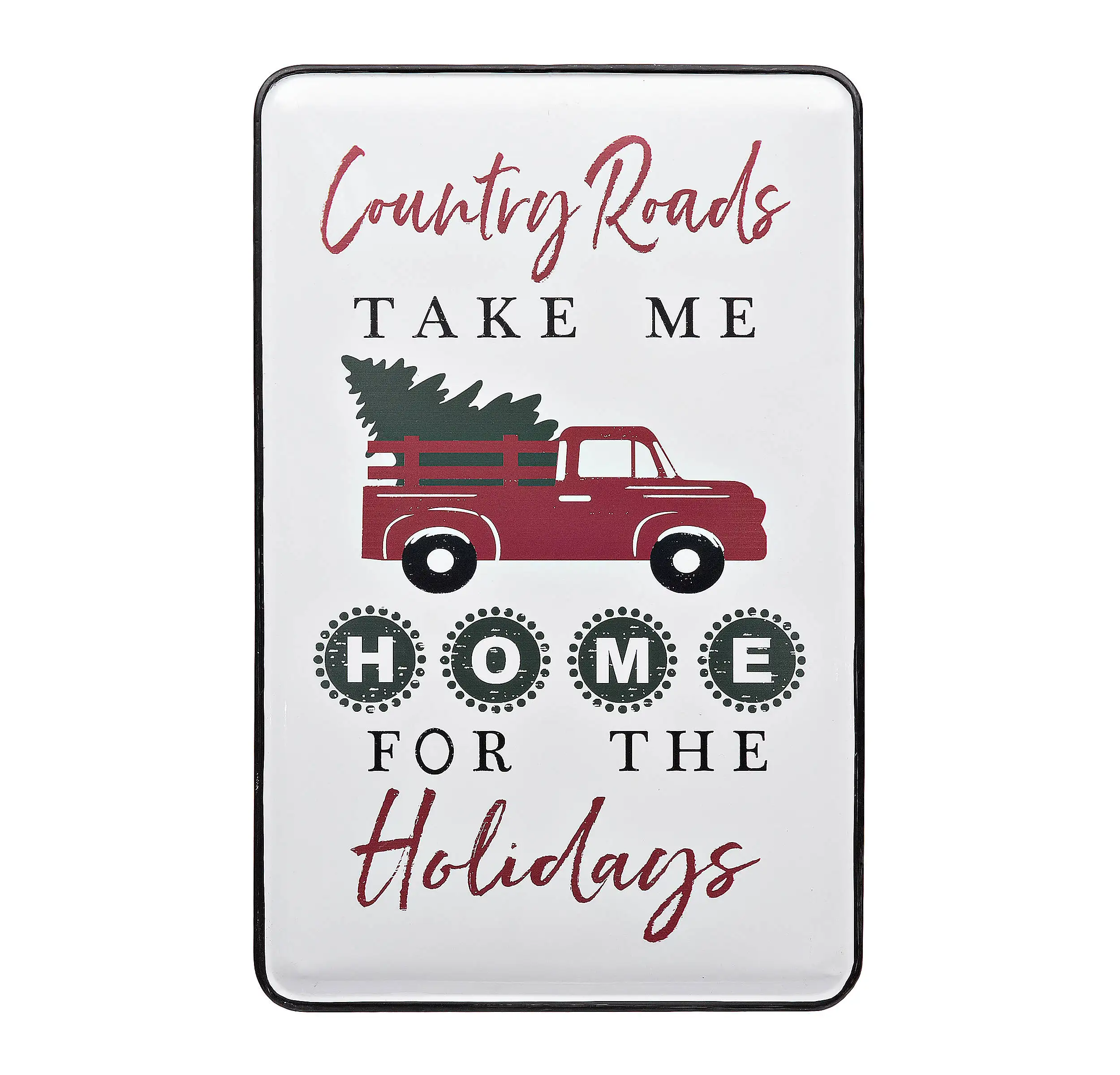 
Black Metal Joy Tag Plaque 