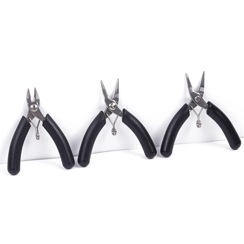 Оптовая продажа миниатюрные ручные инструменты многофункциональное оборудование для бисероплетения круглая игла носовая сторона ножницы плоскогубцы изготовление ювелирных изделий