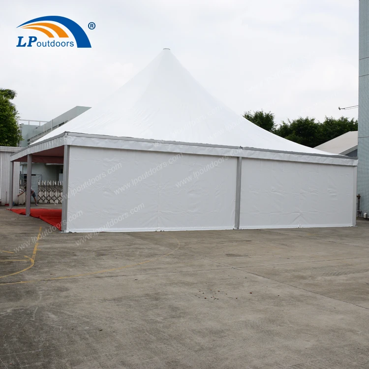 50 seater extruded aluminum frame outdoor event tent B line pagoda tent with luxury decoration for sale