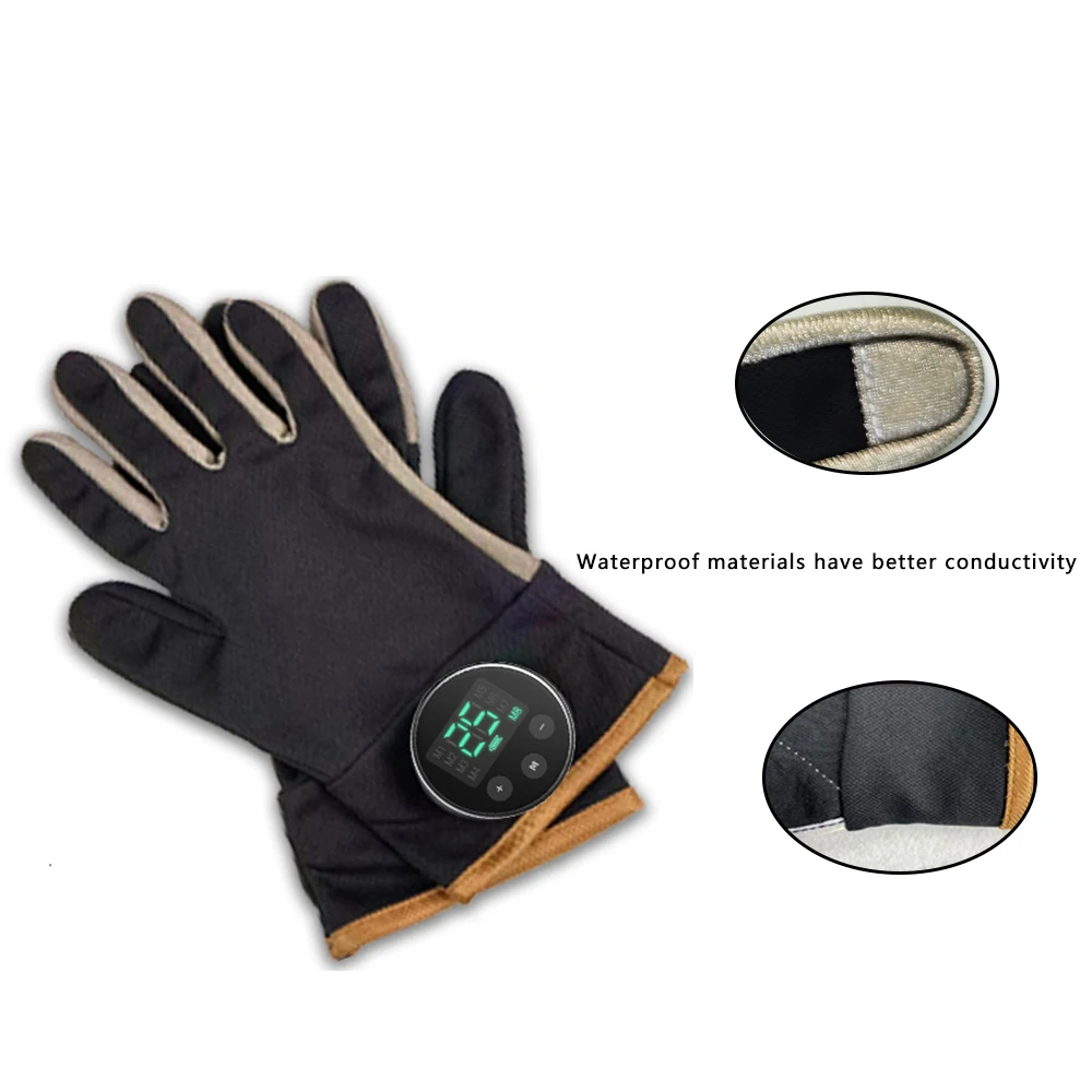 2024 EMS  Physiotherapy Therapy Hand Stroke Gloves Electric Hand massage 8 modes 25 levels EMS gloves massage