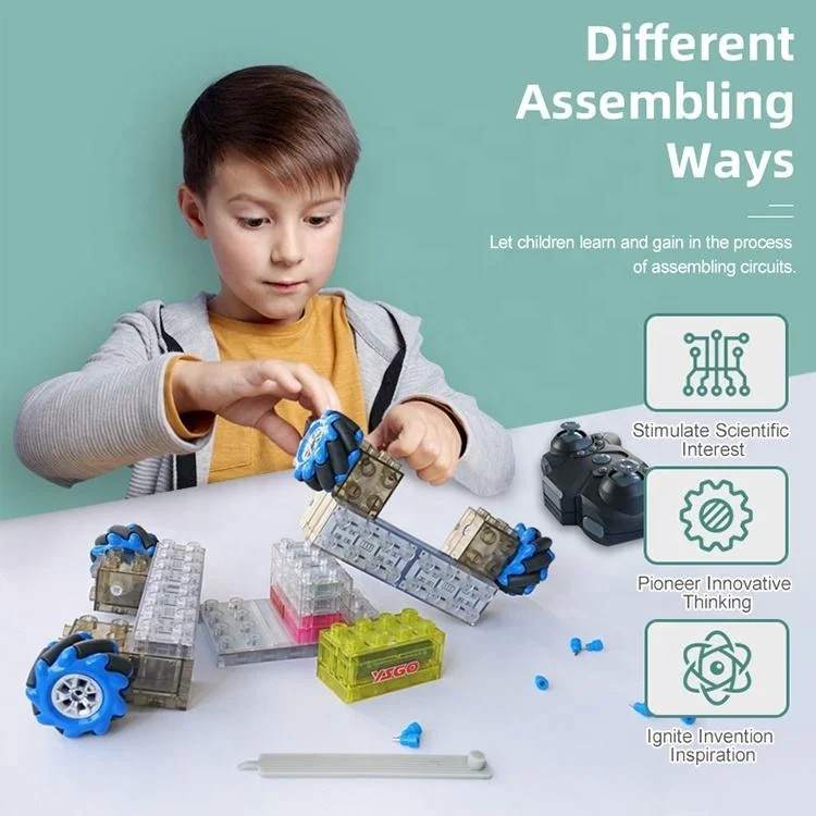 Samtoy 41 PCS Electric RC Remote Control Star Lunar Rover Car Blocks Model Building Toys Block Toy for Kids