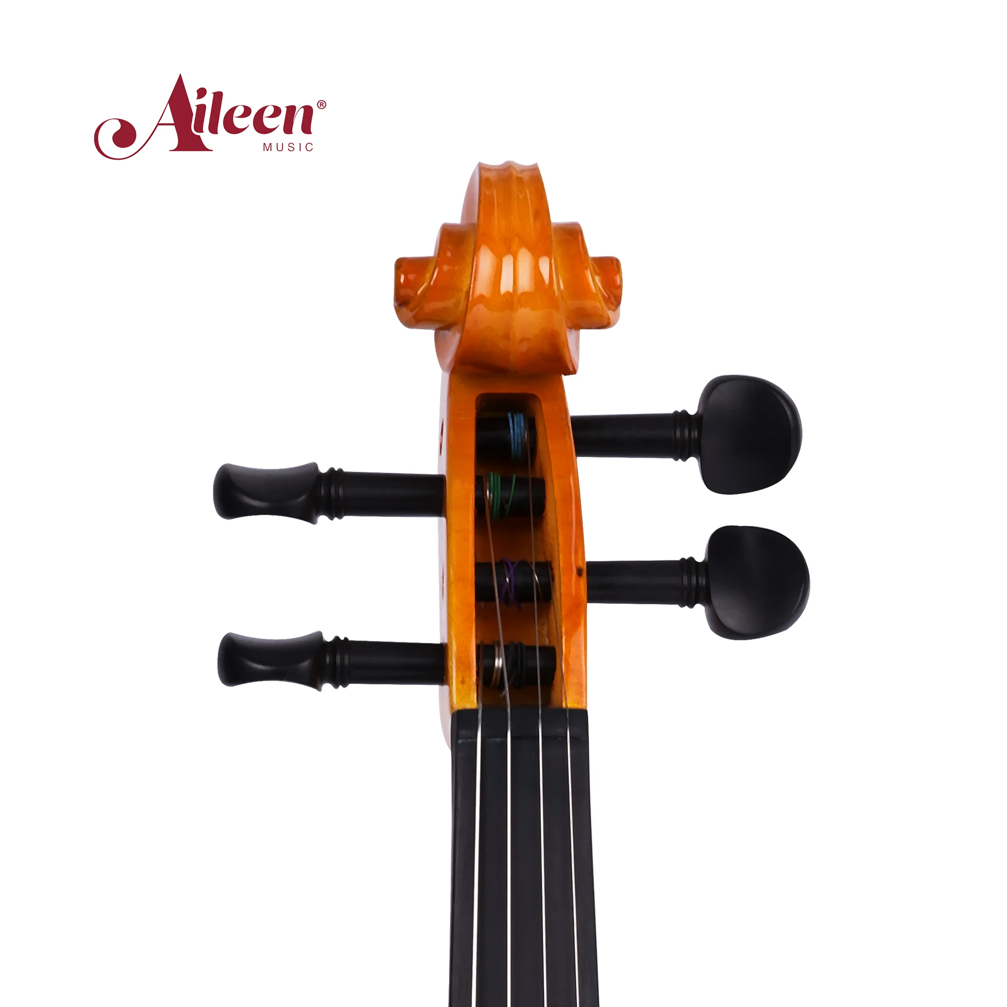 Solid Wood Electric Violin Instrument 4/4 Electric Violin with Headphone Biola Elektrik(VE120P)