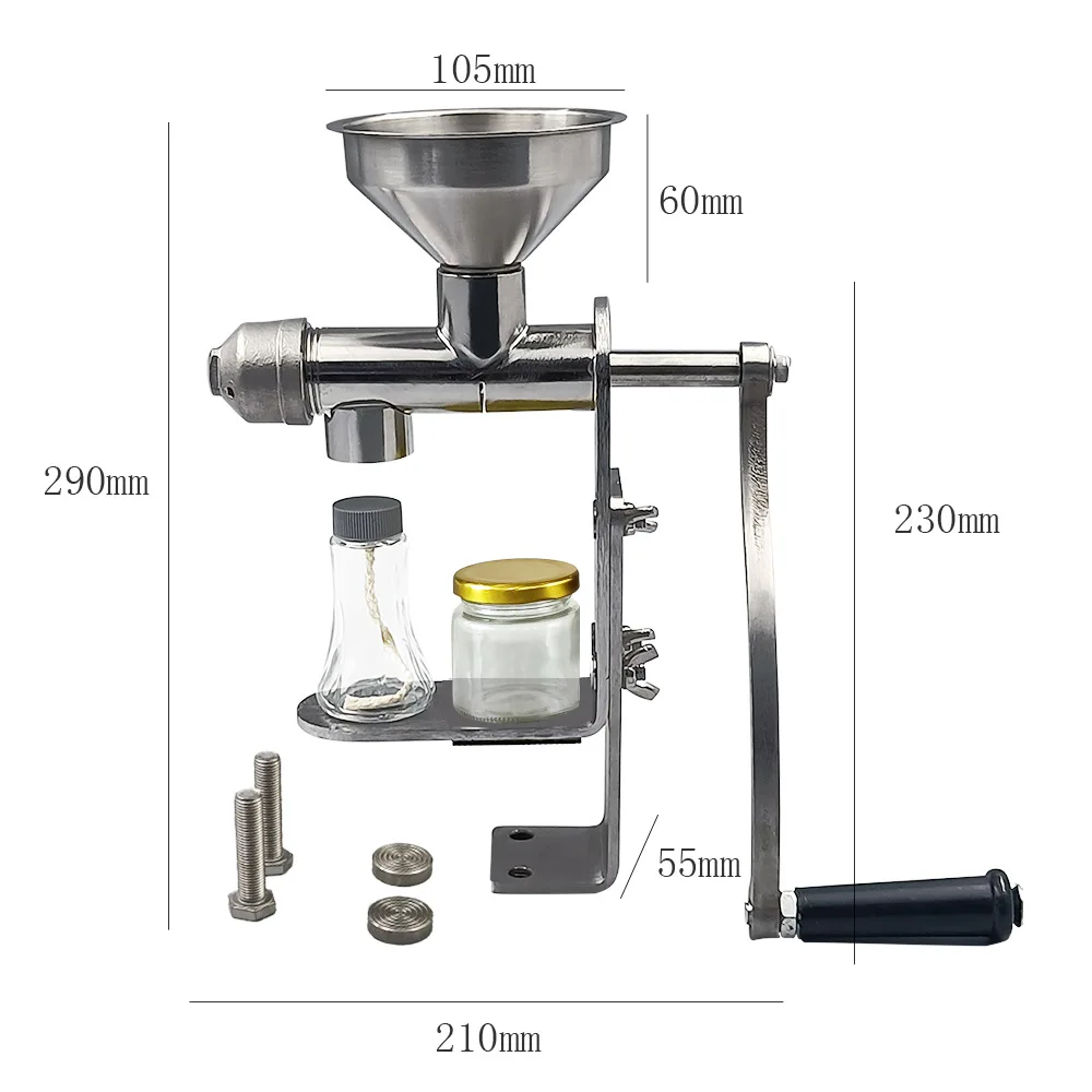 HIGH QUALITY Oil Extraction Press Machine Castor Oil Cold Pressing Machine Hemp Seed Oil Press Machine Manual