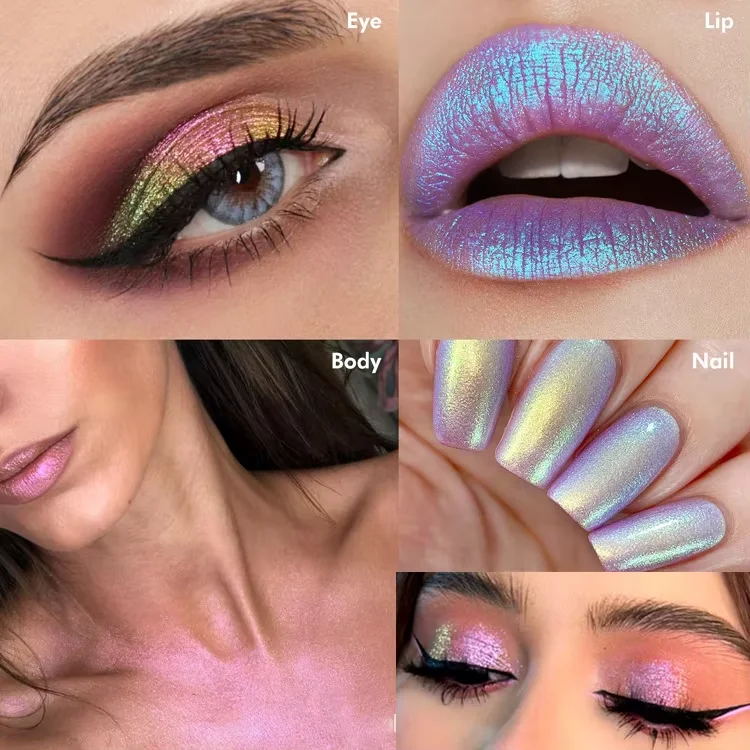 High Quality Multichrome Eyeshadow Glitter Duochrome Chameleon Powder Eyeshadow Pigment