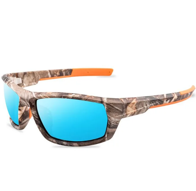 Sunglasses Men Camouflage Sports Polarized Men Square Thick Frame Outdoor High-end Sun Glasses For Men
