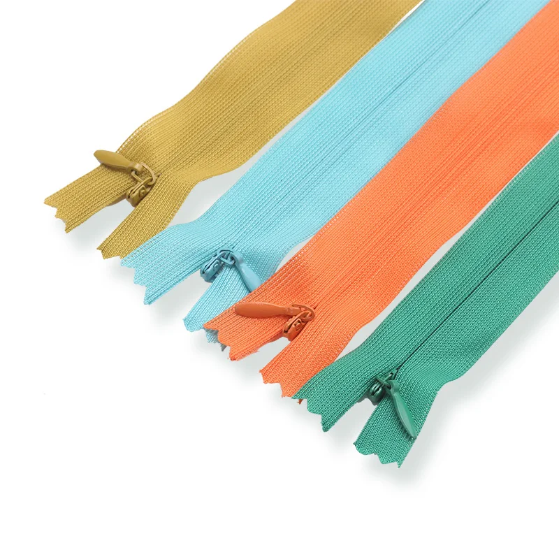 HVV Amazon explosion support customization factory pantone colors 3# green lace invisible zippers  for dress