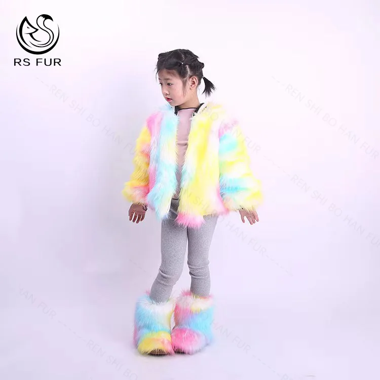 Professional factory new arrival hot sell full style faux fur boots kids for girls toddlers