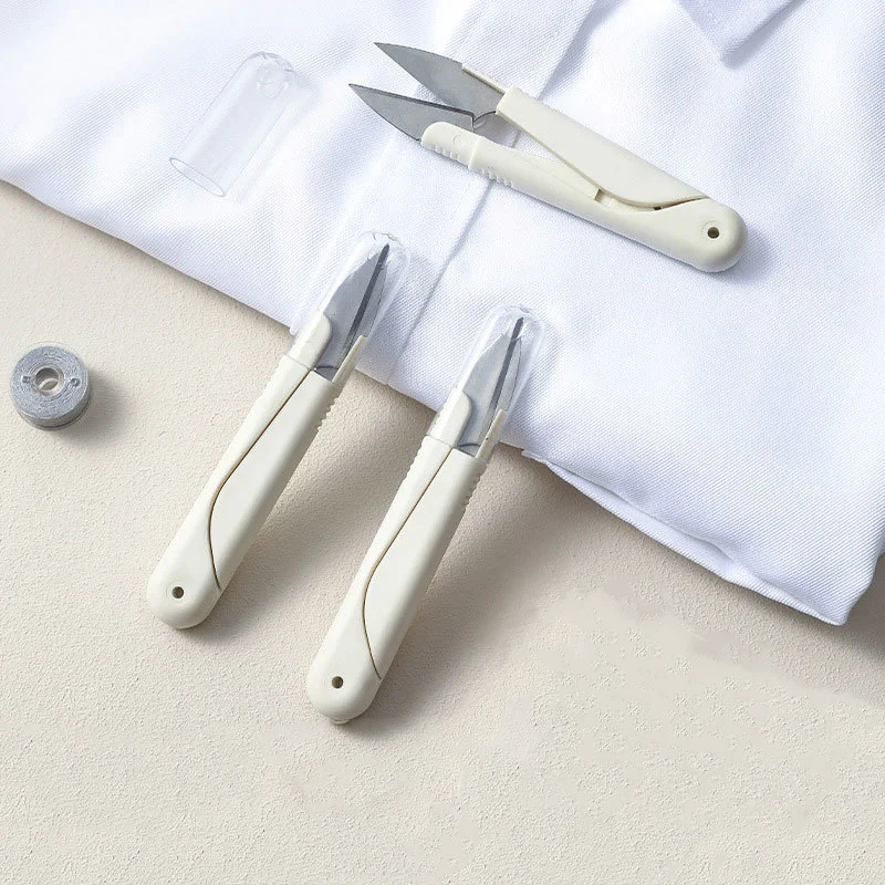 Everyday Use Smooth Craft Scissors Steel DIY Home Sewing Shears Cover Line Fishing Carrying Case Plastic Opp Bag Small Size