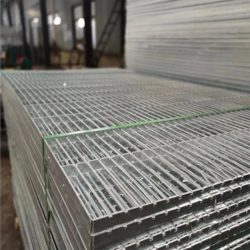 Standard Size 1000mm*1000mm galvanised mild steel Walkway grating open mesh flooring galvanized steel grate for standard ramps