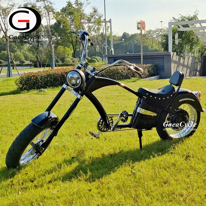 Gaea 2020 hot sale vintage fat bike electric chopper electric bicycle electric motorcycle 1000w e bike