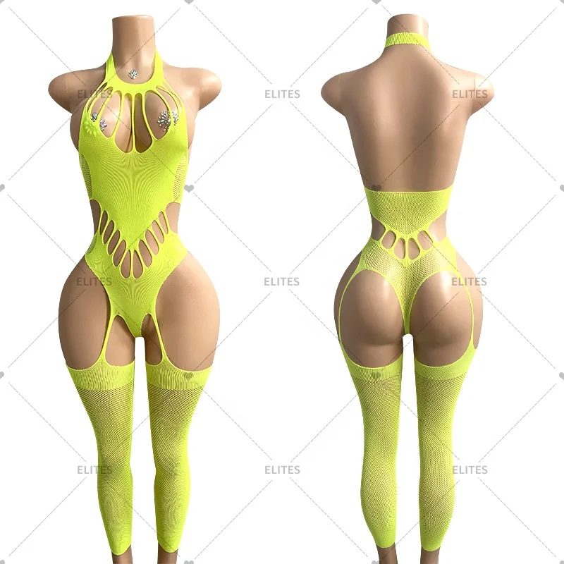 ELITES Manufacturer Low Price With High Quality Popular Mesh Fishnet Wholesale Exotic Dance Outfits