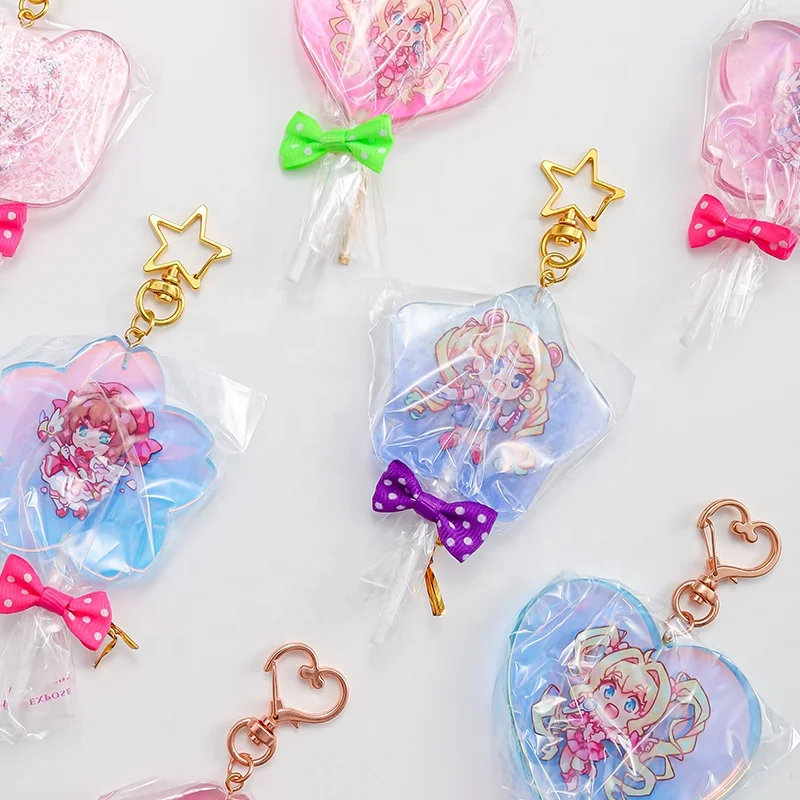 Оригинальный акриловый подвеска-леденец Juno, голограмма, блестящий эпоксидный прозрачный акриловый подвеска-леденец на заказ