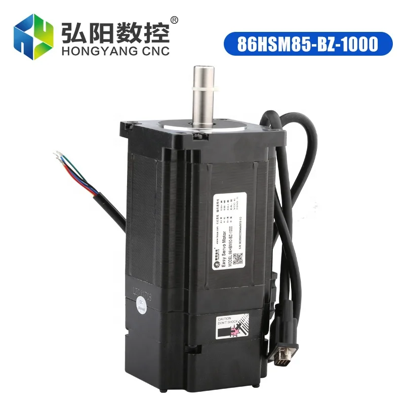 Hycnc Leadshine Nema 34 86hsm85-e1 Closed Loop Easy Servo Stepper Motor Ac Hybird H2-758 Driver With 8meters Encoder Cable Kit