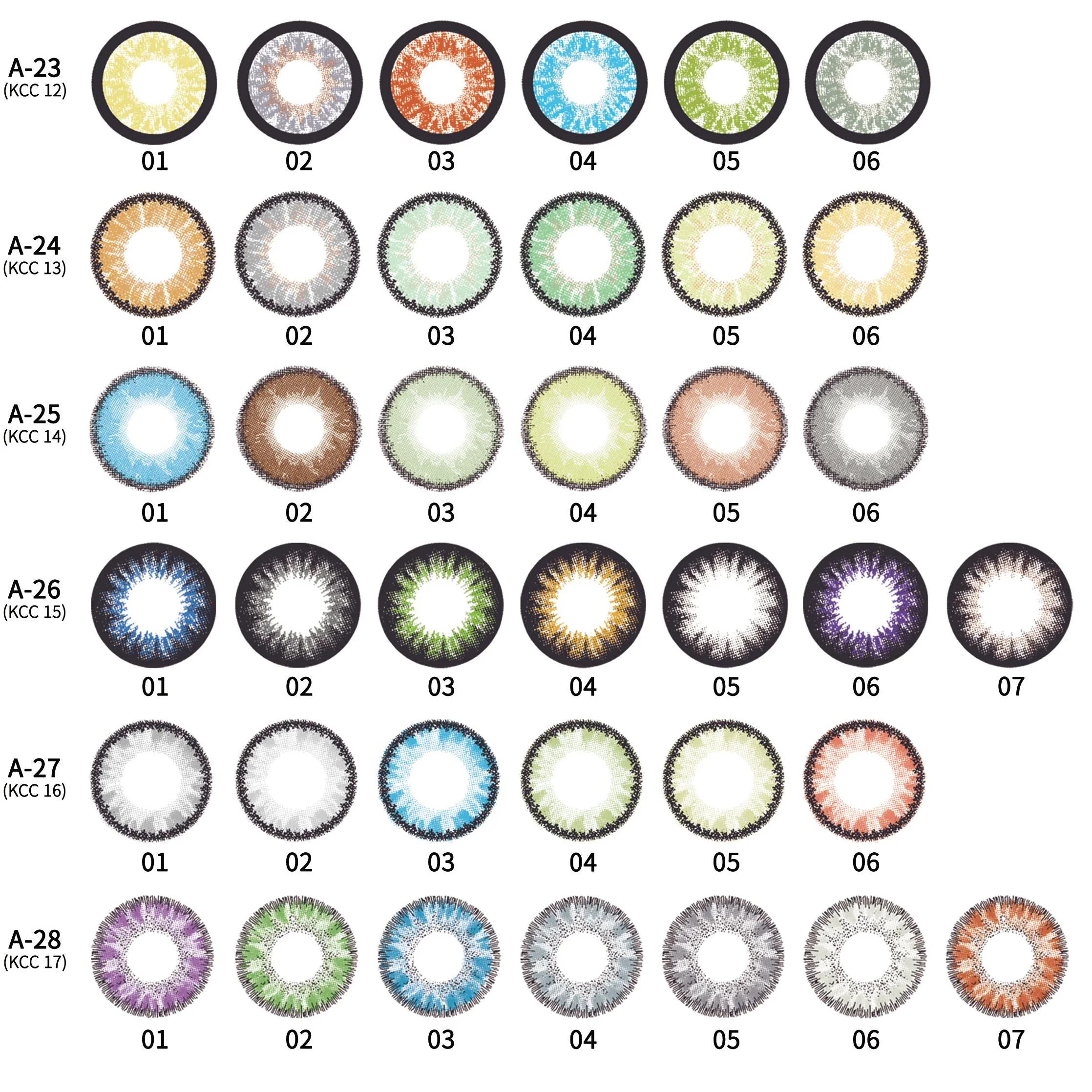 TX BIg Sale one dollar Yearly Colored Lenses Halloween Soft Contact Lenses Natural Soft Color Contact Lenses