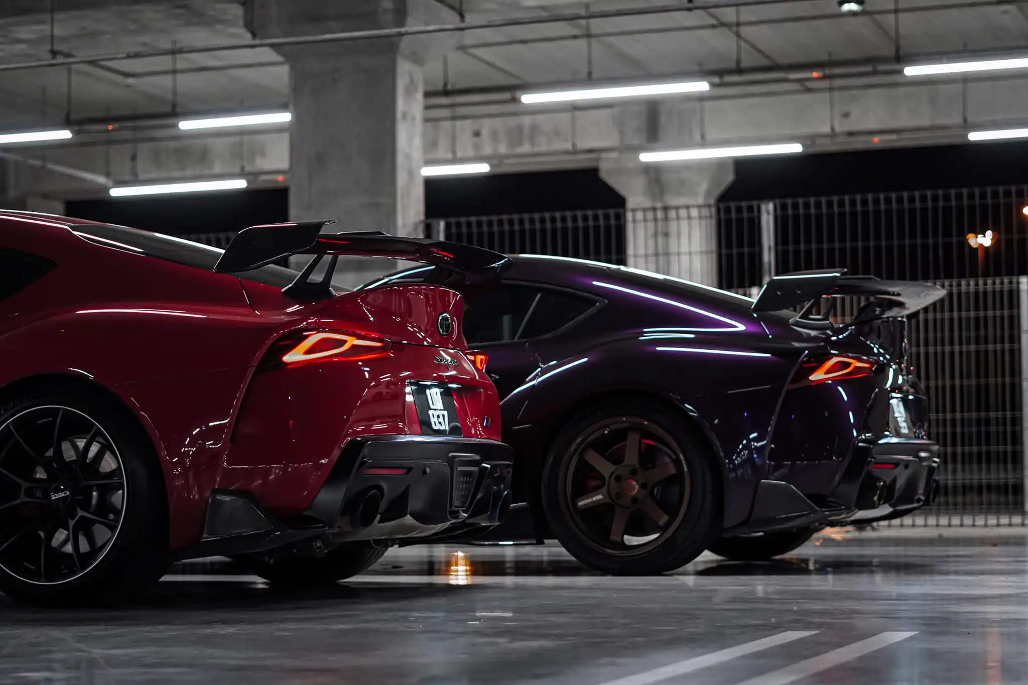 Carbon Fiber Supra A90 A-D Style Swan Neck Wing for Toyota Supra GR MK5 A90 A91 Trunk Spoiler Splitter Aerodynamic Kit